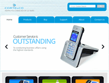 Tablet Screenshot of cortelco.com